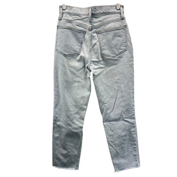 Madewell The Momjean in Harman Wash Raw Hem Light wash 26 - Picture 3 of 16